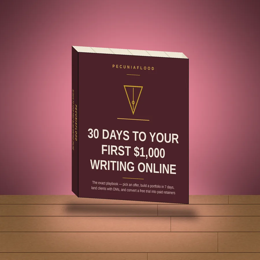 30 Days to Your First $1,000 Writing Online — book cover