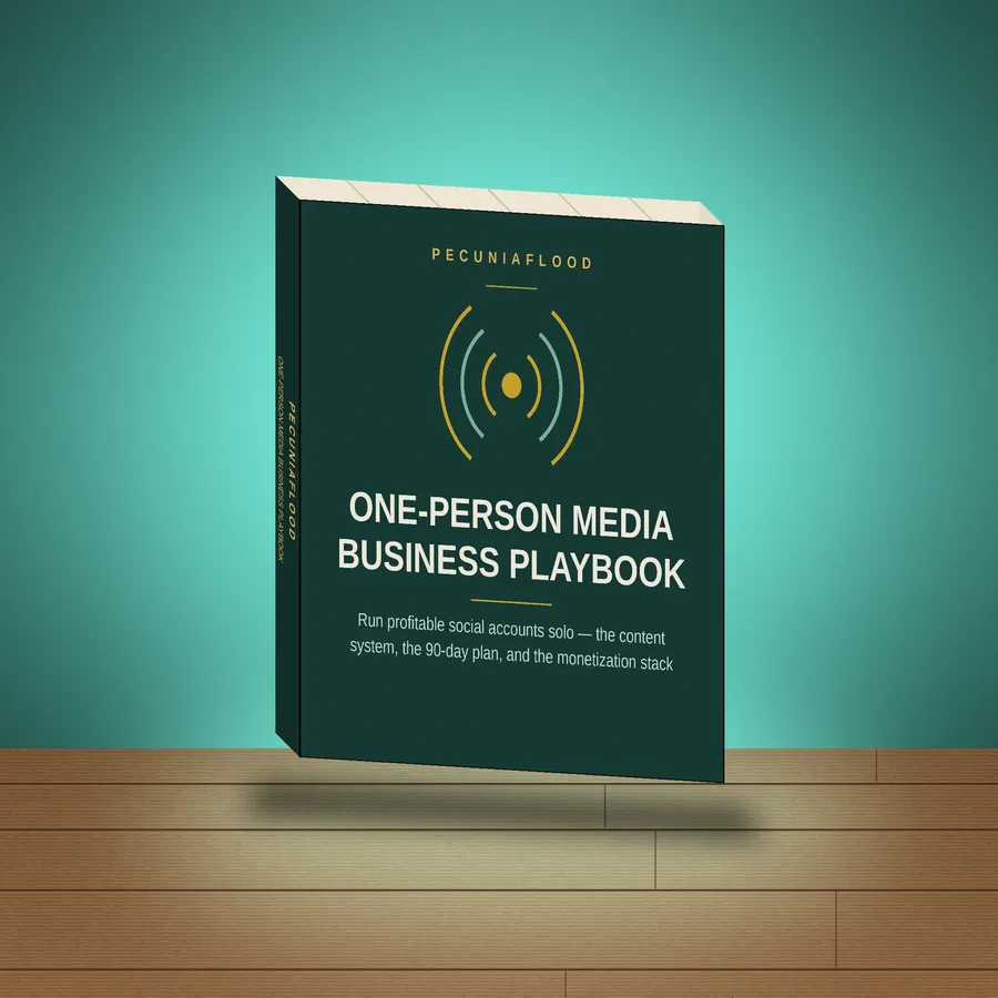 One-Person Media Business Playbook — book cover
